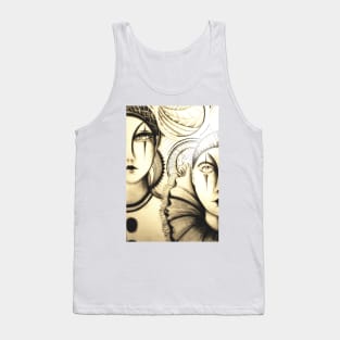 art deco pierrot by Jacqueline Mcculloch for HOUSE of HARLEQUIN Tank Top